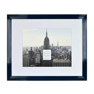 PRINZ Midtown High Gloss 18x22" Molded Modern Frame, Midnight Blue 11x14" photo